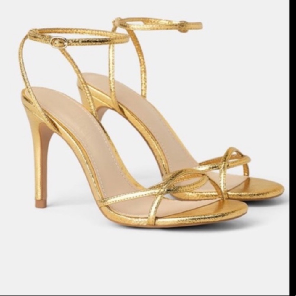 Zara Gold Sandals